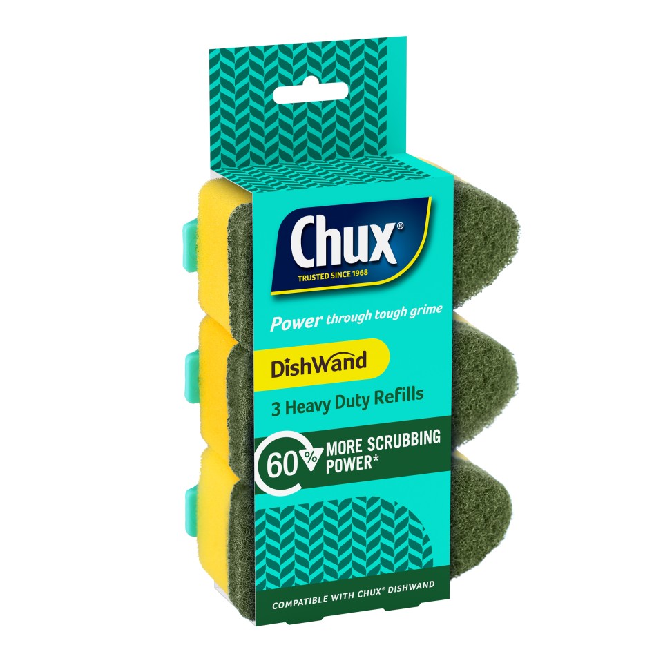 Chux Dishwand Refills Heavy Duty Pack 3