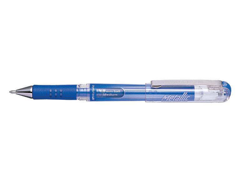 Pentel K230 Hybrid Rollerball Pen Capped Gel Ink Medium 1.0mm Blue