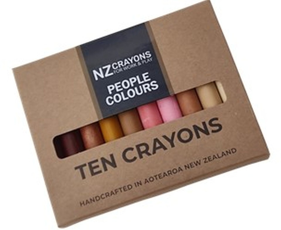 NZ Crayons Retsol Crayons Assorted People Colours Pack 10