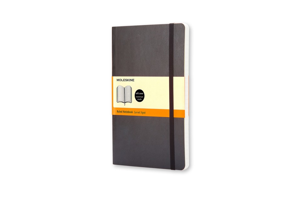 Moleskine Classic Notebook Soft Cover Ruled Large Black