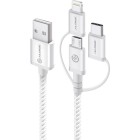 Alogic 3 In 1 Charge And Sync Cable Silver image