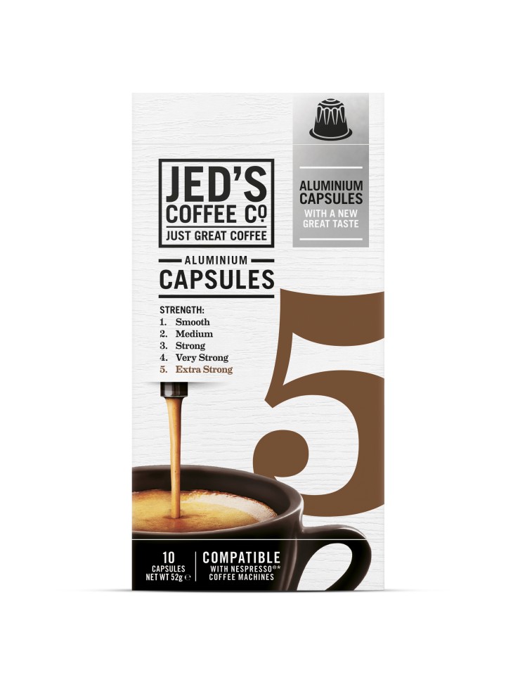 Jeds No 5 Coffee Capsules Extra Strong Box 10