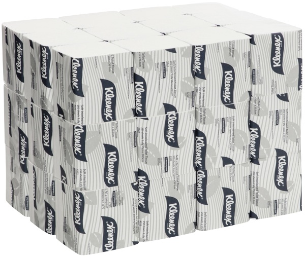 Kleenex 4322 Soft Interleaved Toilet Tissue 250 Sheets per roll White Carton of 36