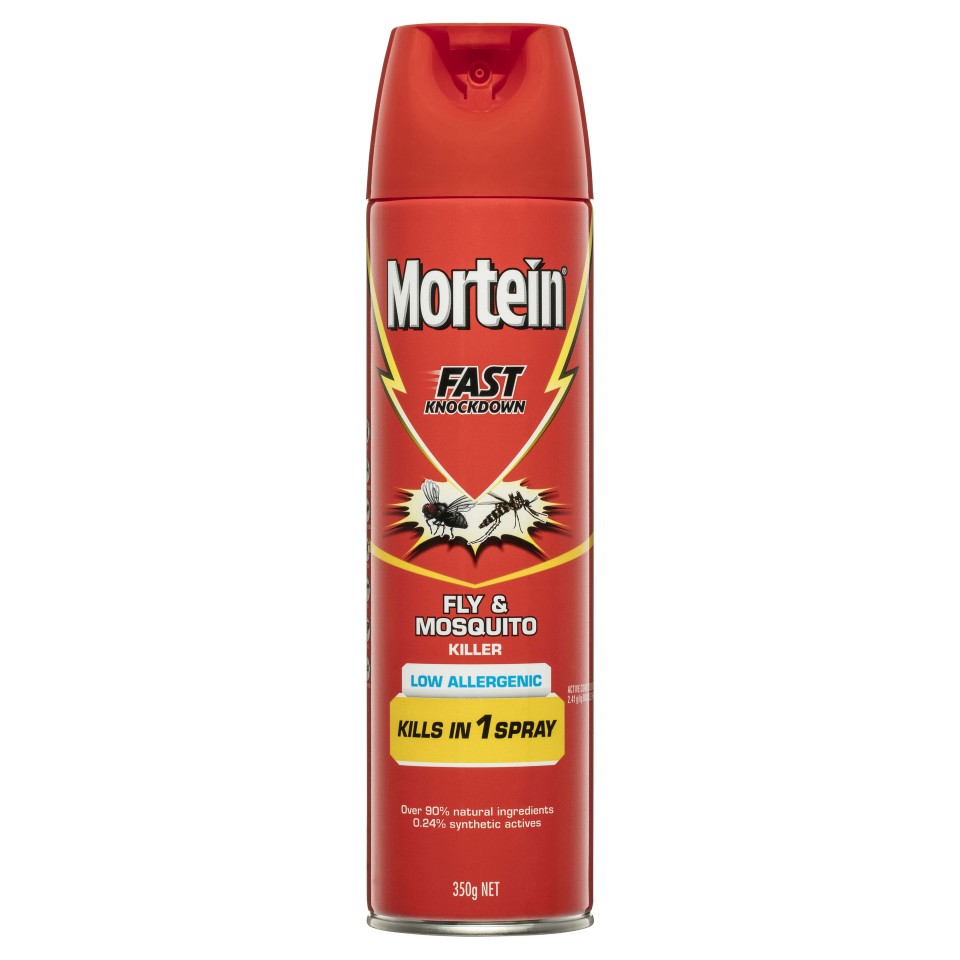 Mortein Ultra Low Allergenic Fly Spray 350G