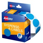 Avery Dot Stickers Dispenser 937276 24mm Diameter Light Blue Pack 500 image