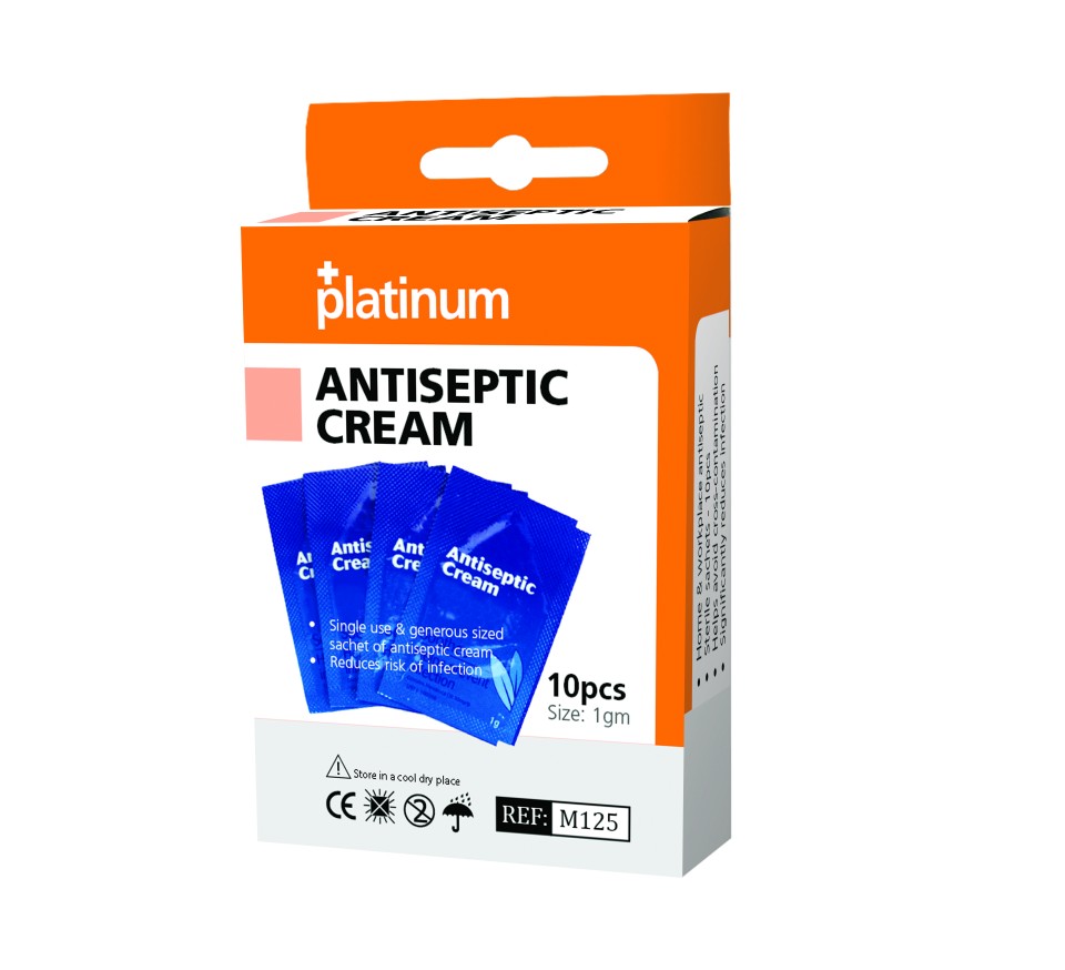 Platinum Antiseptic Cream 1g Pack 10