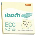 Stick'n Eco Yellow Pastel 76x76mm 100 Sheets image