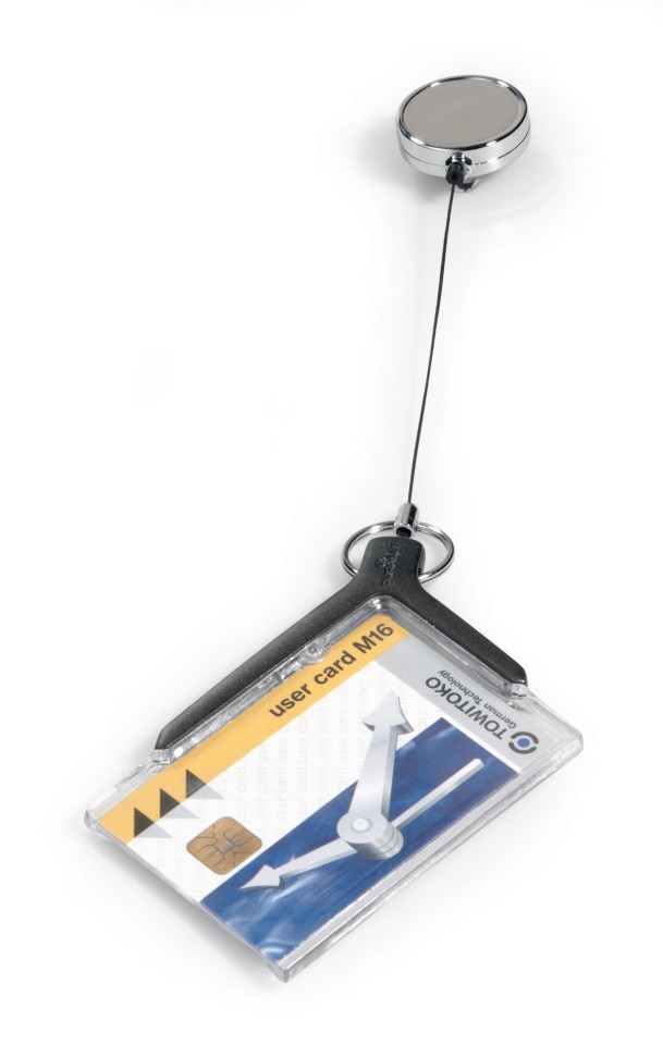 Durable Deluxe ID Card Holder With Badge Reel