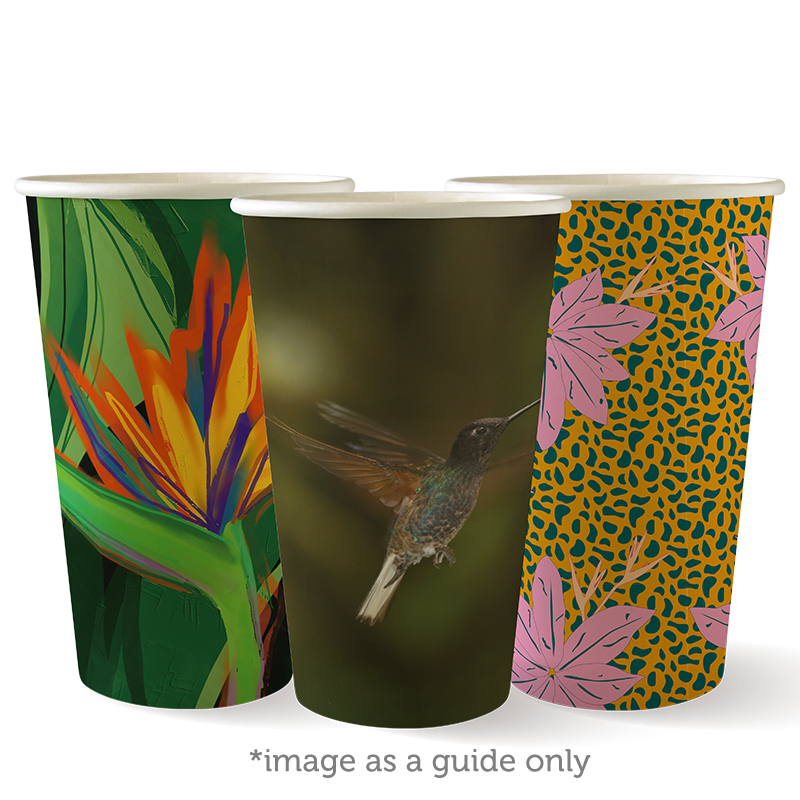 Biopak Single Wall Paper Cup Art Series 16oz 510ml 90mm Carton 1000