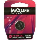 Battery CR2025 Maxlife Lithium Button image