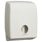 Aquarius Twin Soft Interleaved Toilet Tissue Dispenser White 69900 image