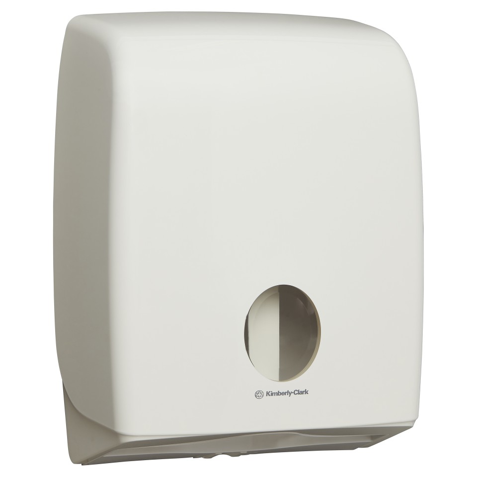 Aquarius Twin Soft Interleaved Toilet Tissue Dispenser White 69900