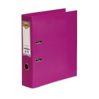Marbig Lever Arch File PE Linen A4 Pink image