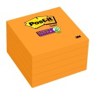 Post-it Super Sticky Cube 76x76mm Neon Orange 90 Sheets/Pad Pk 5 image