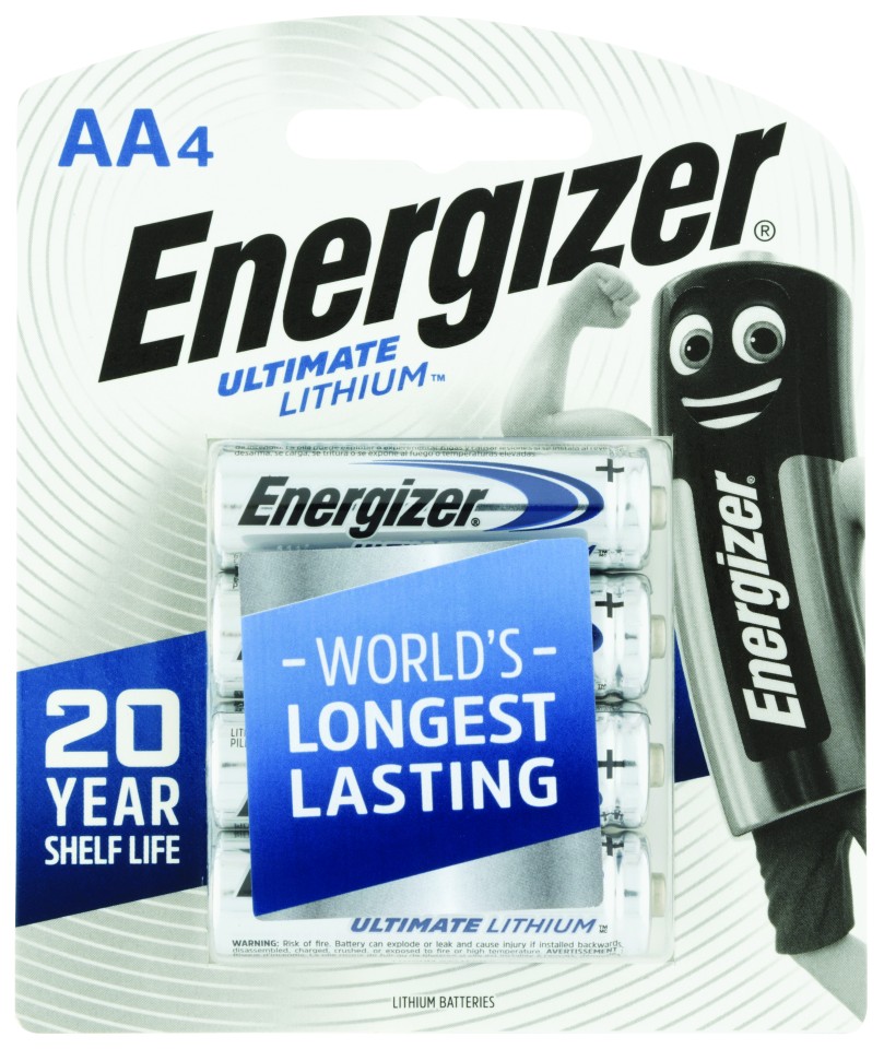 Energizer Ultimate Lithium AA Battery Pack 2