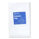 Rubbish bag 80L 920 x 650mm 40mu White 50 per pack image