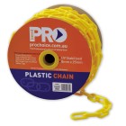 Paramount Safety Pcy825 Plastic Safety Chain Yellow 25m Roll image