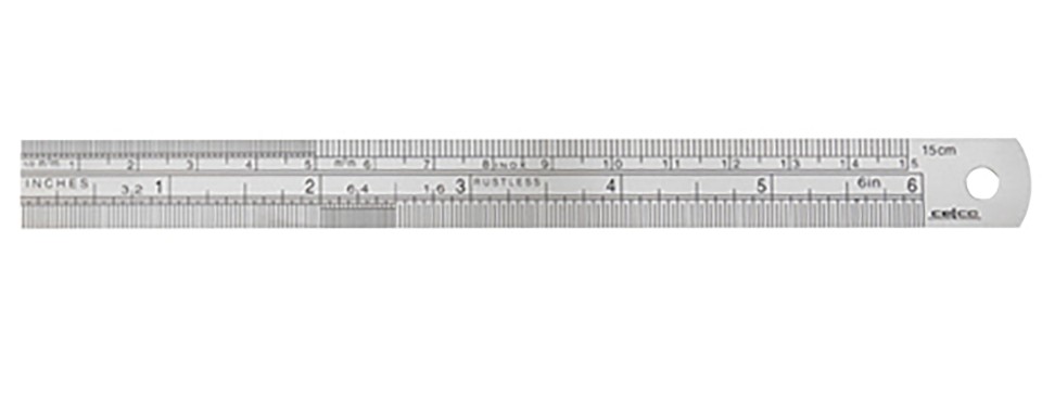 Celco Ruler Metric Steel 150mm