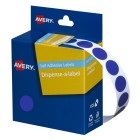 Avery Dot Stickers Dispenser 937236 14mm Diameter Blue Pack 1050
