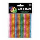 Craft Gems Self Stick Assorted Rainbow Colours Pack image