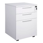 Knight Cubit Mobile 2 Drawer + File 640(h)x466(w)x460(d)mm White image