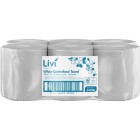 Livi Essentials 3456 Centrefeed Towel 2 Ply 180 metres per roll White Carton 6 image