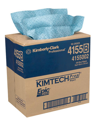 Kimtech Professional Prep Epic Wipers 4155 Blue Carton of 250