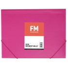 FM Vivid Document Wallet A4 Shocking Pink Pack 3 image