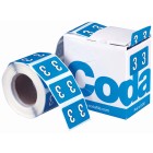 Codafile Numeric Lateral Labels Number 3 25mm Roll 500 image