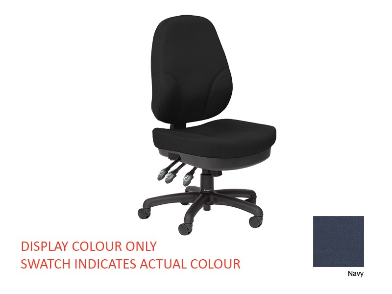 Knight Plymouth High Back Task Chair Navy Blue