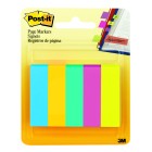 Post-it Page Markers 670-5AU Floral Fantasy/Jaipur 12x440mm Assorted Colours Pack 5 image