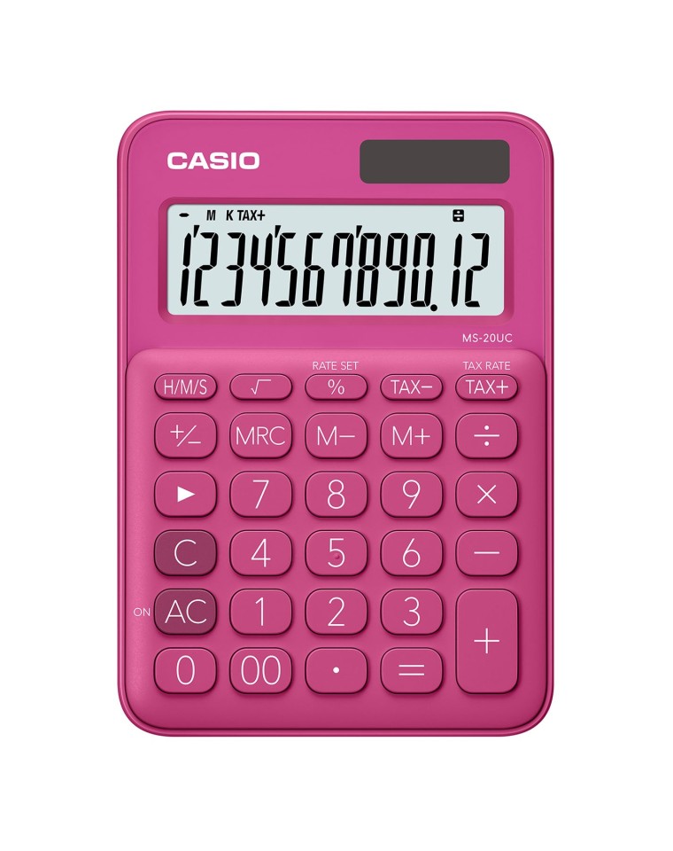 Casio Desktop Calculator MS20UCRD Red
