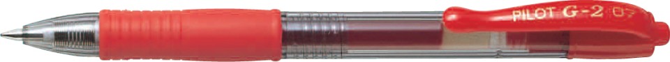 Pilot G-2 Rollerball Pen Fine 0.7mm Red