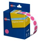 Avery Dot Stickers Dispenser 937241 14mm Diameter Pink Pack 1050 image