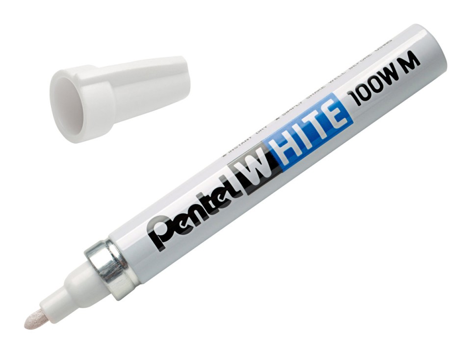 Pentel X100 Paint Paint Marker Bullet Tip Broad 3.9mm White