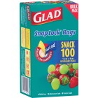 Glad Snaplock Storage Bags Resealable 150x90mm Pack 100 image