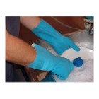 Lynn River Silver Lined Rubber Glove Blue Large Pair image