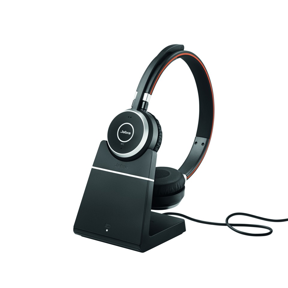 Jabra Evolve Headset 65 UC Stereo With Charging Stand