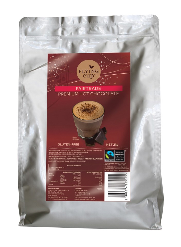 Flying Cup Drinking Chocolate Fairtrade 2kg