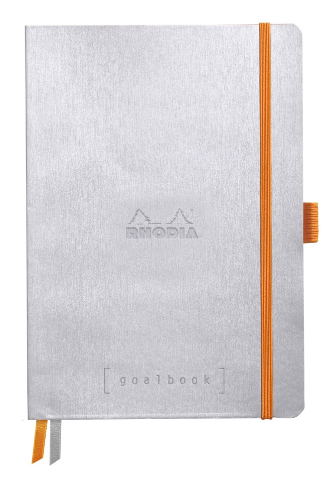 Rhodiarama Goal Book Dotted A5 240 Pages Silver