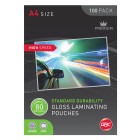GBC High Speed Laminating Pouches 80 Micron A4 Pack 100 image