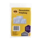 Marbig Resealable Polybag Ziplock Closure 75x100mm 45 Microns Pack 50 image