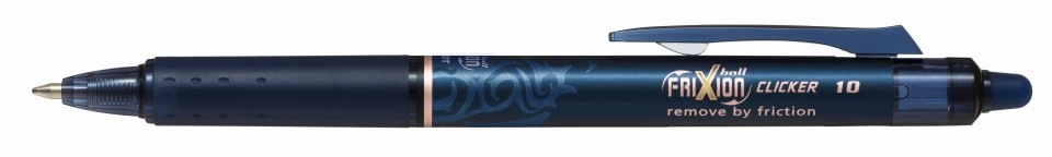 Pilot Frixion Clicker Ballpoint Pen Retractable Erasable Broad 1.0mm Blue Black