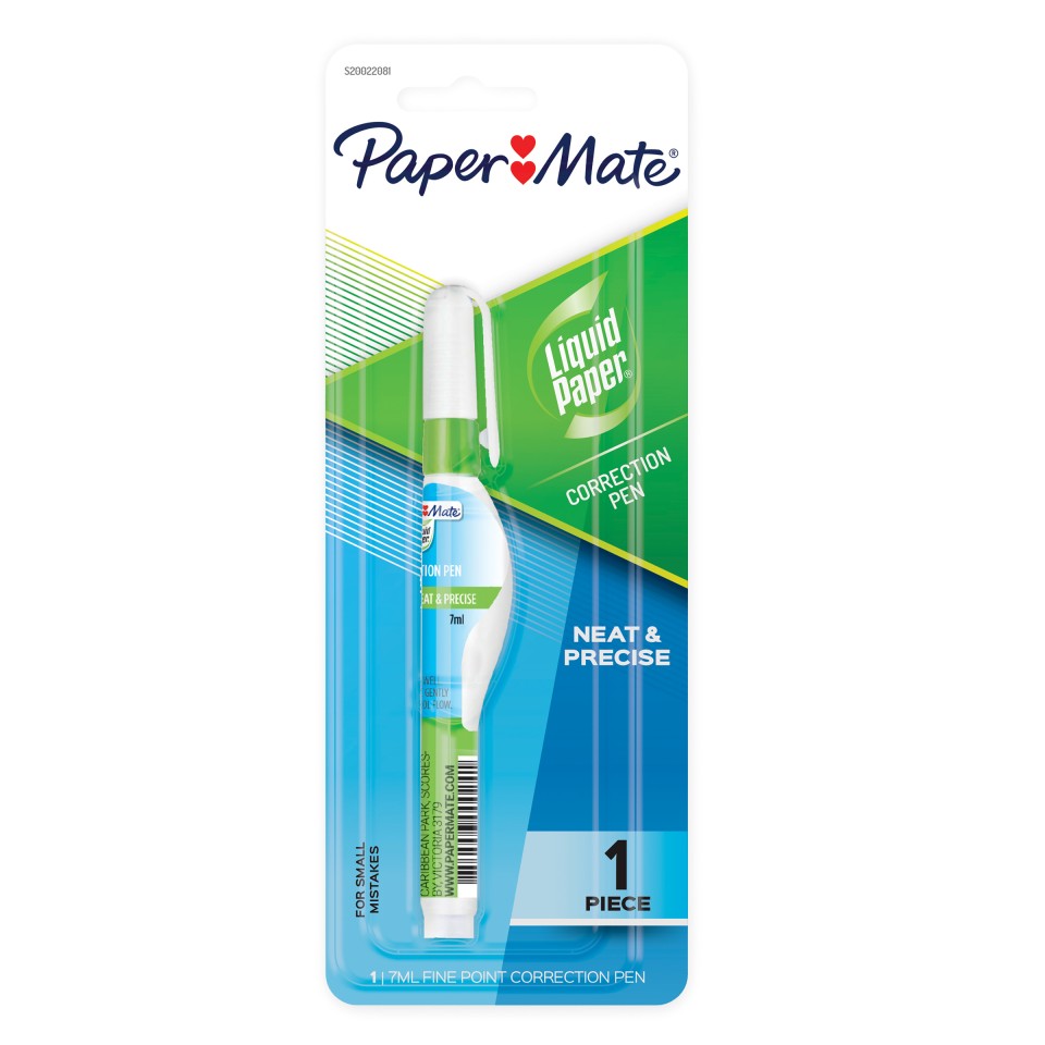 Papermate Liquid Paper Correction Pen Fast Drying