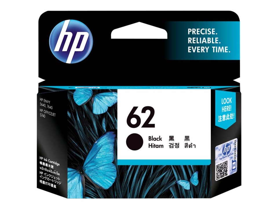 HP Inkjet Ink Cartridge 62 Black
