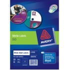 Avery Matt White Laser DVD Labels Pack 20 image