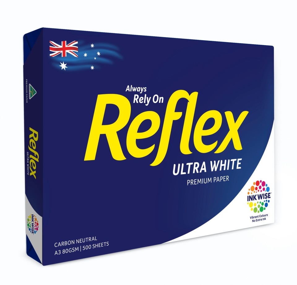 Reflex Ultra White Inkwise Carbon Neutral Copy Paper A3 80gsm (500)