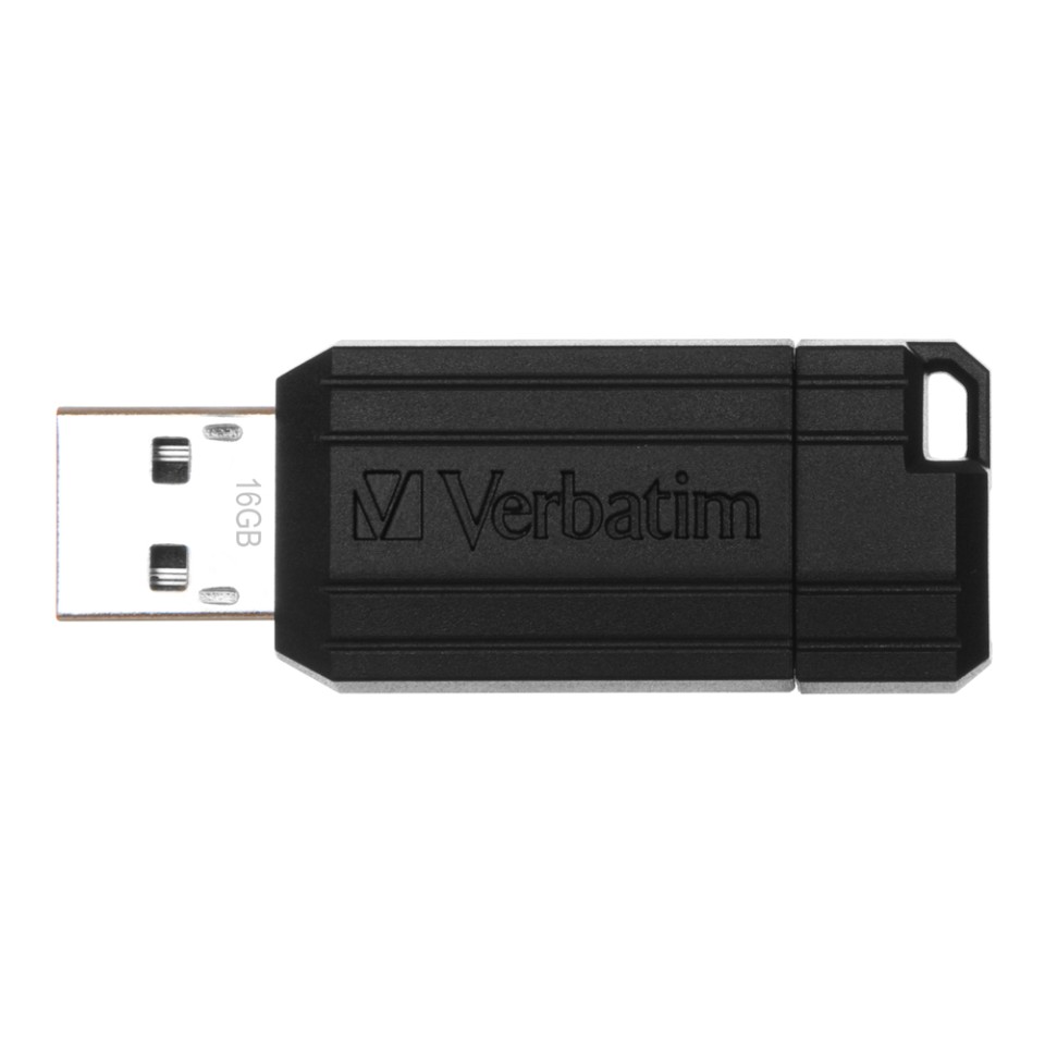 Verbatim Store'n'Go Pinstripe Flash Drive 16GB Black