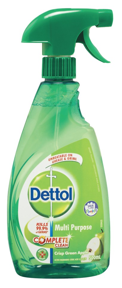 Dettol Complete Clean Antibacterial Multi-Purpose Cleaner Crisp Green Apple 500ml