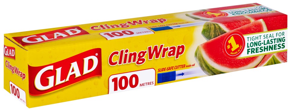 Glad Cling Wrap Plastic Foodwrap Dispenser 290mmx100m